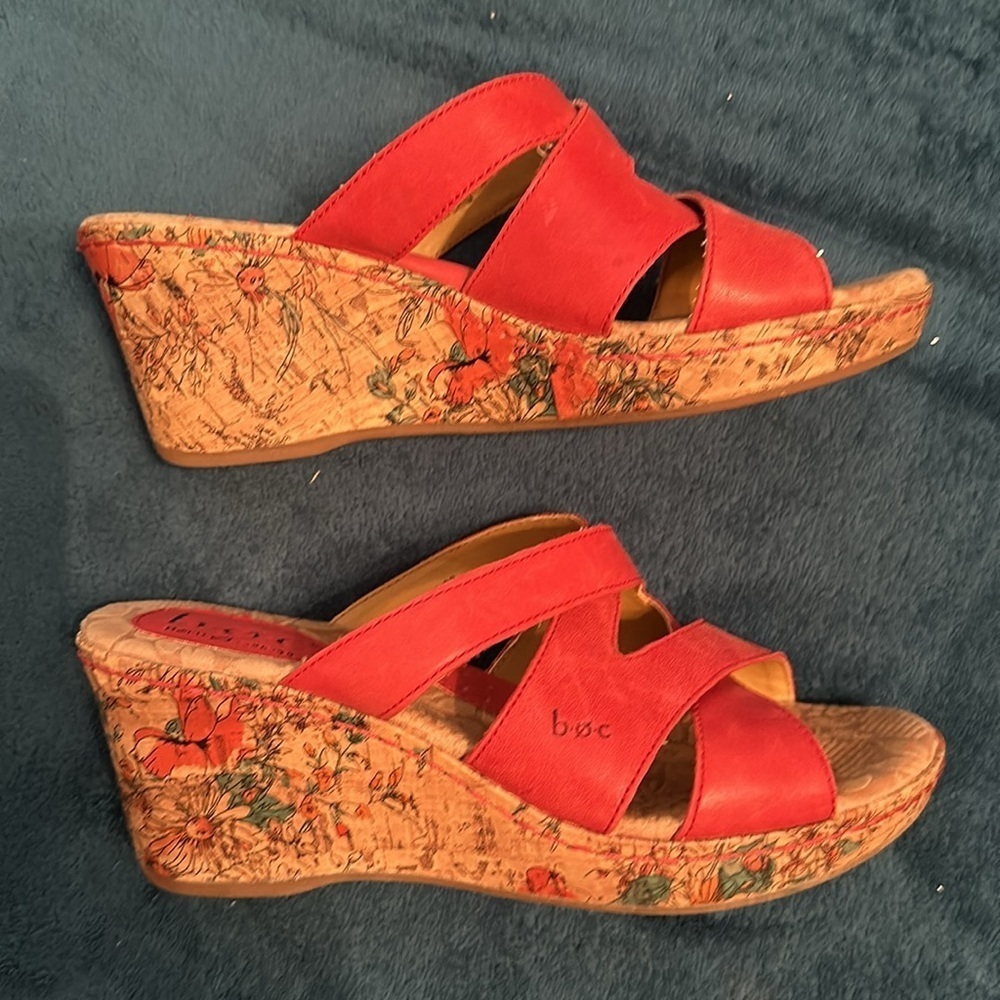 B.O.C. Leather Slides Size 7 - Picture 2 of 7